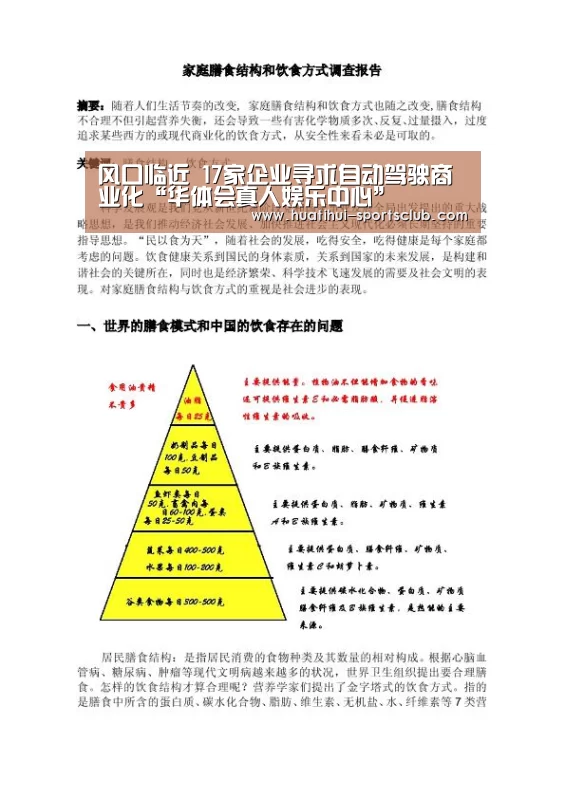 风口临近 17家企业寻求自动驾驶商业化“华体会真人娱乐中心”(图1) 华体会娱乐APP